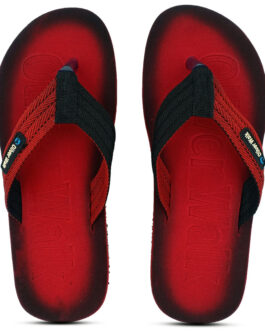 Emboss Comfort Red FlipFlop for Men