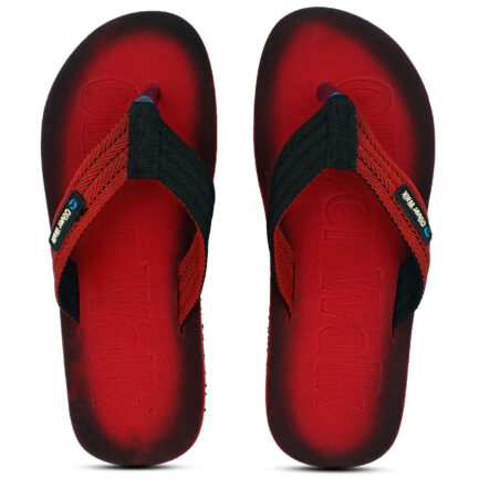 Emboss Comfort Red FlipFlop for Men - Image 2