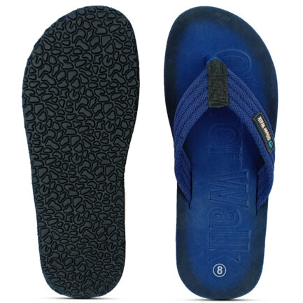 Emboss Comfort Blue FlipFlop for Men - Image 3