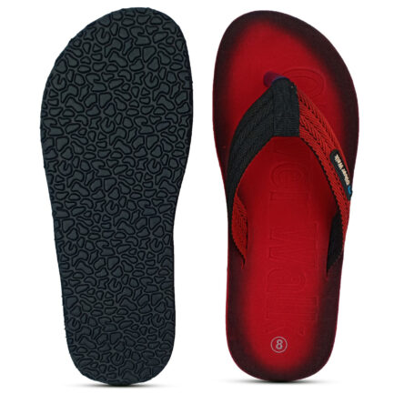 Emboss Comfort Red FlipFlop for Men - Image 3