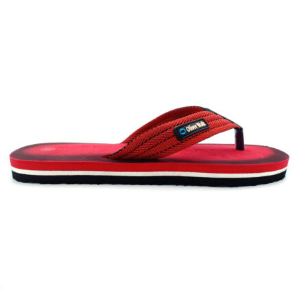 Emboss Comfort Red FlipFlop for Men - Image 5