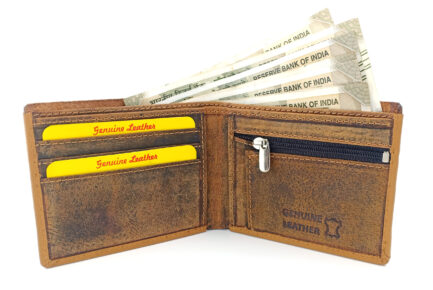 HUNTER BROWN LEATHER WALLET - Image 3