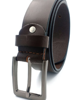 GENUINE BROWN LEATHER BELT NON-REVERSIBLE