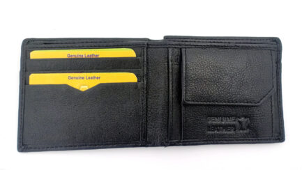 BLACK GENUINE LEATHER WALLET - Image 3