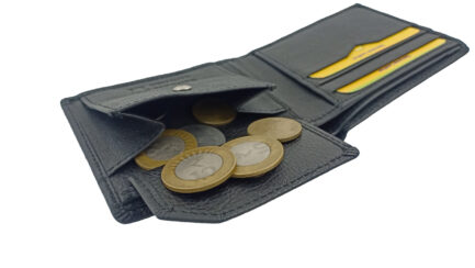 BLACK GENUINE LEATHER WALLET - Image 4