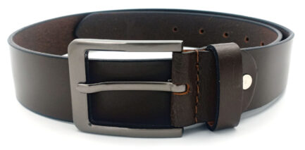 GENUINE BROWN LEATHER BELT NON-REVERSIBLE - Image 6