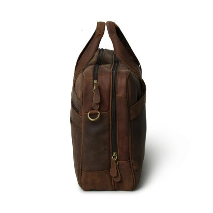 BRIEFCASE LEATHER BAG | GENUINE SIDE MESSENGER BAGS - Image 4