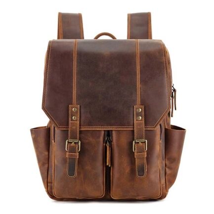 BUFFALO LEATHER BACKPACK | GENUINE LEATHER BACKPACK