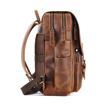 BUFFALO LEATHER BACKPACK | GENUINE LEATHER BACKPACK - Image 4