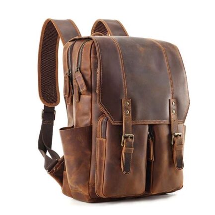 BUFFALO LEATHER BACKPACK | GENUINE LEATHER BACKPACK - Image 5