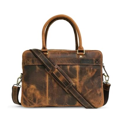 GENUINE BUFFALO LEATHER LAPTOP BAG - Image 2