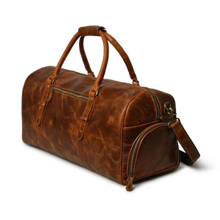 BUFFALO LEATHER OVERNIGHT BAG | DUFFLE LEATHER BAG