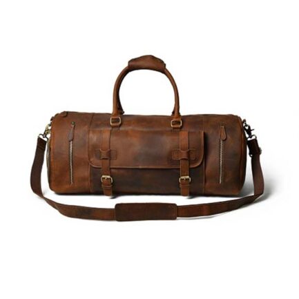 DUFFEL LEATHER BAG | BUFFALO LEATHER BAGS - Image 6