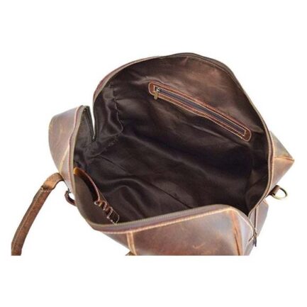 WEEKENDER LEATHER DUFFLE BAG - Image 4