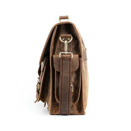 GENUINE LEATHER BAG | FULL GRAIN LEATHER BRIEFCASE - Image 2