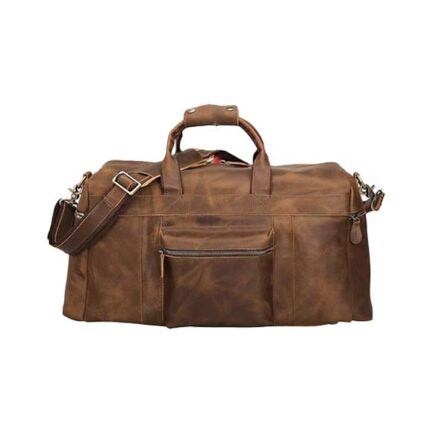 FULL GRAIN WEEKENDER BAG | TRAVELLING LEATHER BAG - Image 4