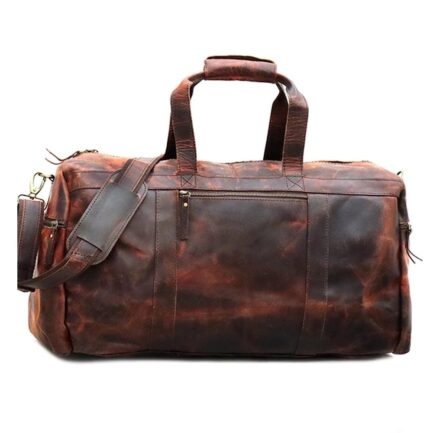 HANDCRAFT DUFFLE LEATHER BAGS | BUFFALO DUFFLE BAG - Image 3