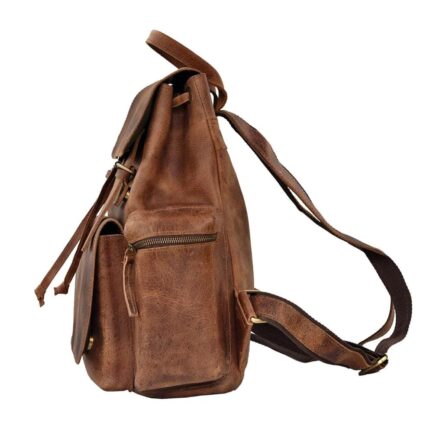 TRENDING HANDCRAFTED LEATHER BACKPACK | GENUINE LEATHER BACKPACK - Image 4