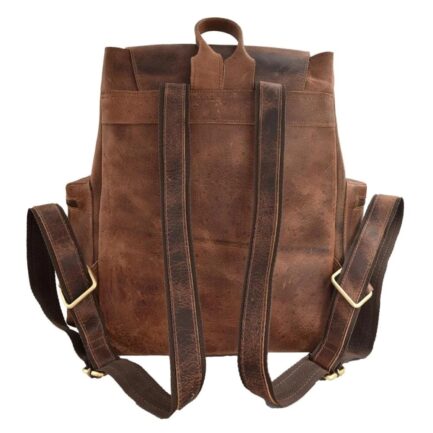 TRENDING HANDCRAFTED LEATHER BACKPACK | GENUINE LEATHER BACKPACK - Image 3