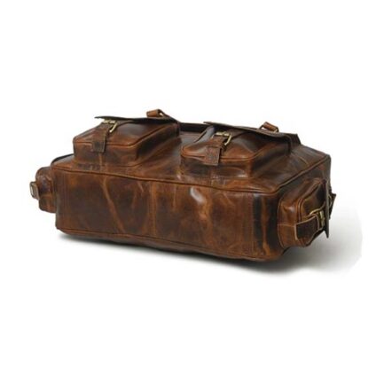 OFFICE BUFFALO LEATHER BRIEFCASE BAG - Image 5