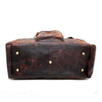 HANDCRAFT DUFFLE LEATHER BAGS | BUFFALO DUFFLE BAG - Image 5