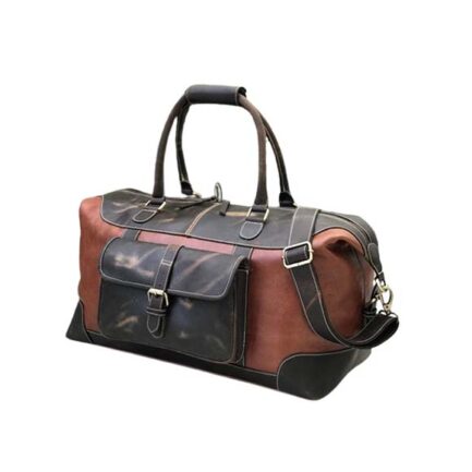 GENUINE BUFFALO LEATHER DUFFLE BAG - Image 5