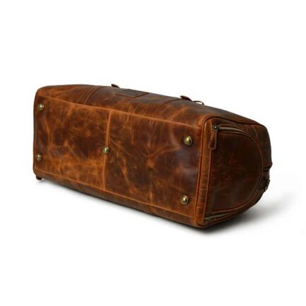 BUFFALO LEATHER OVERNIGHT BAG | DUFFLE LEATHER BAG - Image 3