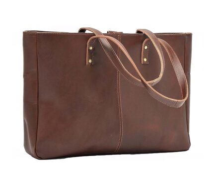 BROWN LEATHER TOTE BAGS | WOMEN CROSSBODY BAG - Image 6