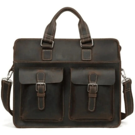 BRIEFCASE LEATHER BAG | SIDE LEATHER BAGS