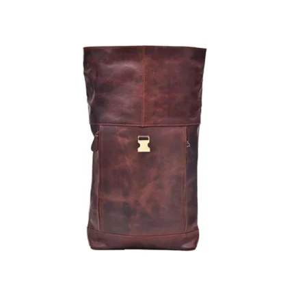 ROLLED UP BACKPACK | GENUINE LEATHER UNISEX BACKPACK - Image 5