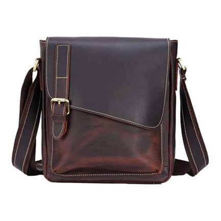 GENUINE LEATHER MESSENGER BAG