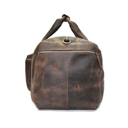 TRAVEL DUFFEL BAG | HEAVY DUTY GENUINE LEATHER BAG - Image 3