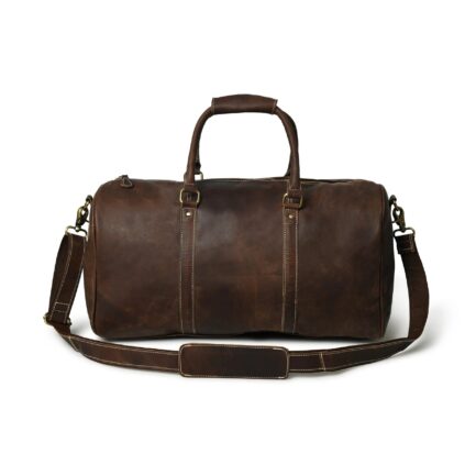 BAG BUFFALO DUFFLE BAG | TRAVEL GENUINE LEATHER BAGS