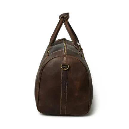 BAG BUFFALO DUFFLE BAG | TRAVEL GENUINE LEATHER BAGS - Image 4