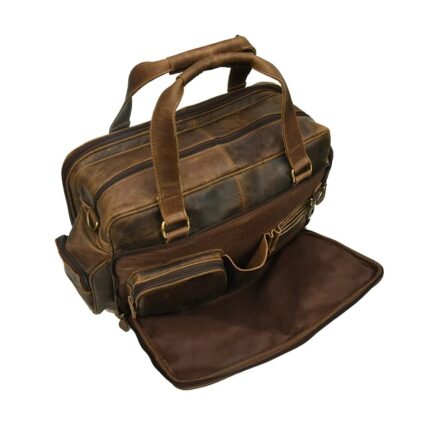 VINTAGE BUFFALO BRIEFCASE BAG | OFFICE USE BRIEFCASE BAG - Image 5