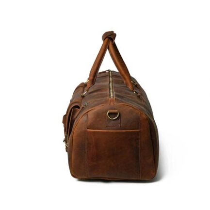 DUFFEL LEATHER BAG | BUFFALO LEATHER BAGS - Image 4