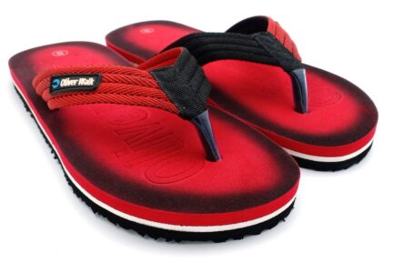 Emboss Comfort Red FlipFlop for Men - Image 9